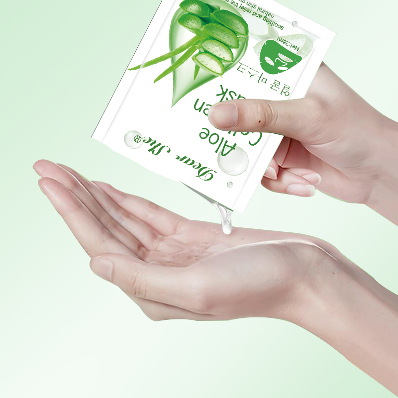 Dear she Aloe Vera Essence Hydrating, Moisturizing, Nourishing and rejuvenating Facial Mask for cross-border factory hot sales, customizable details Picture
