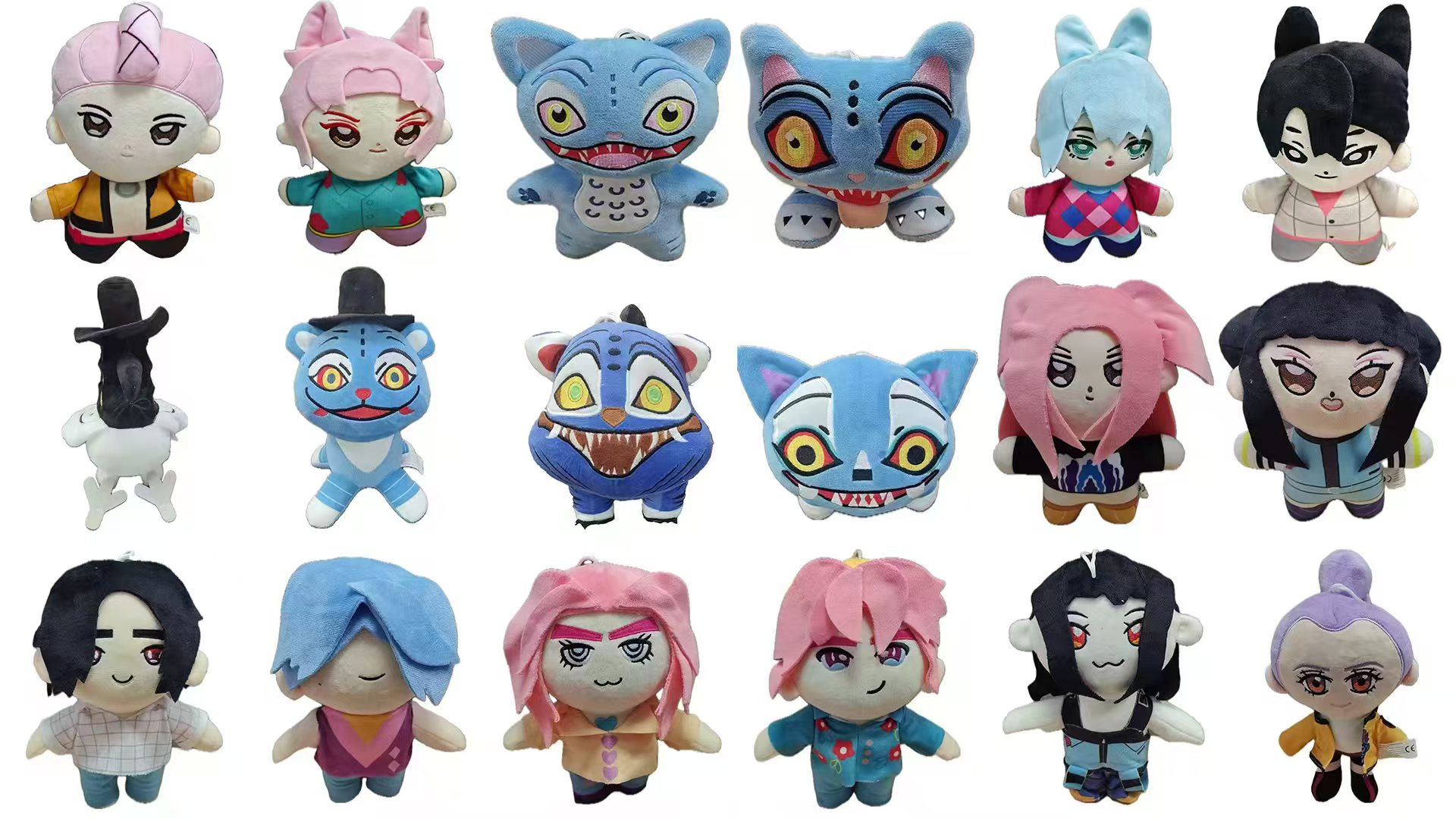 跨境热销kpop demon hunters plush猎魔女团周边毛绒玩具老虎玩偶 