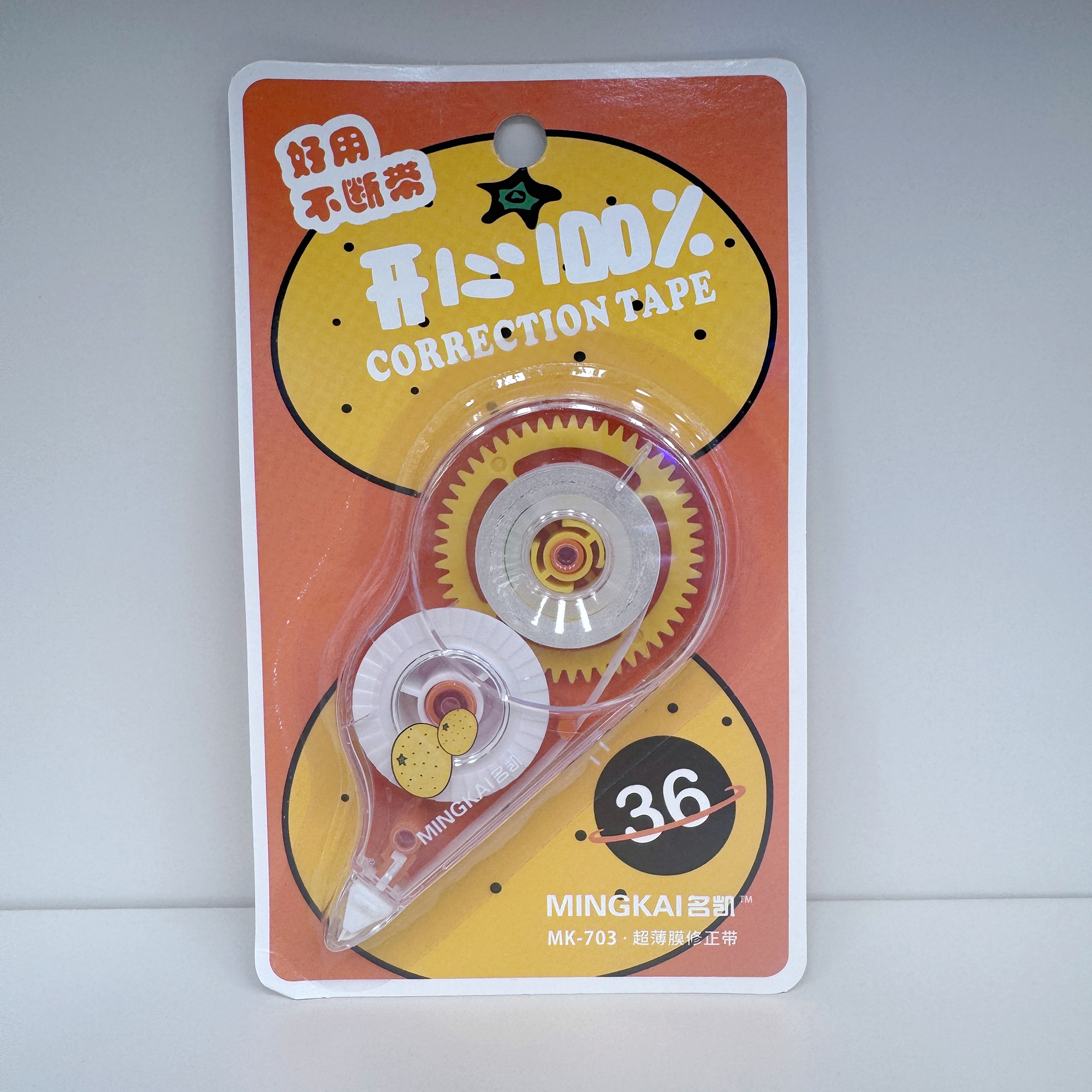 MK-703 full-meter high-quality correction tape 36 PET transparent continuous tape correction tape, student-specific correction tape factory direct sales Item Picture