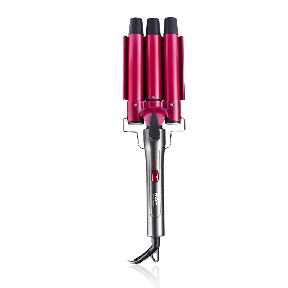 RAF European standard cross-border three-tube curling iron, small curling iron three-tube, water ripple three-tube electric curling iron, egg curling iron Application Scenario