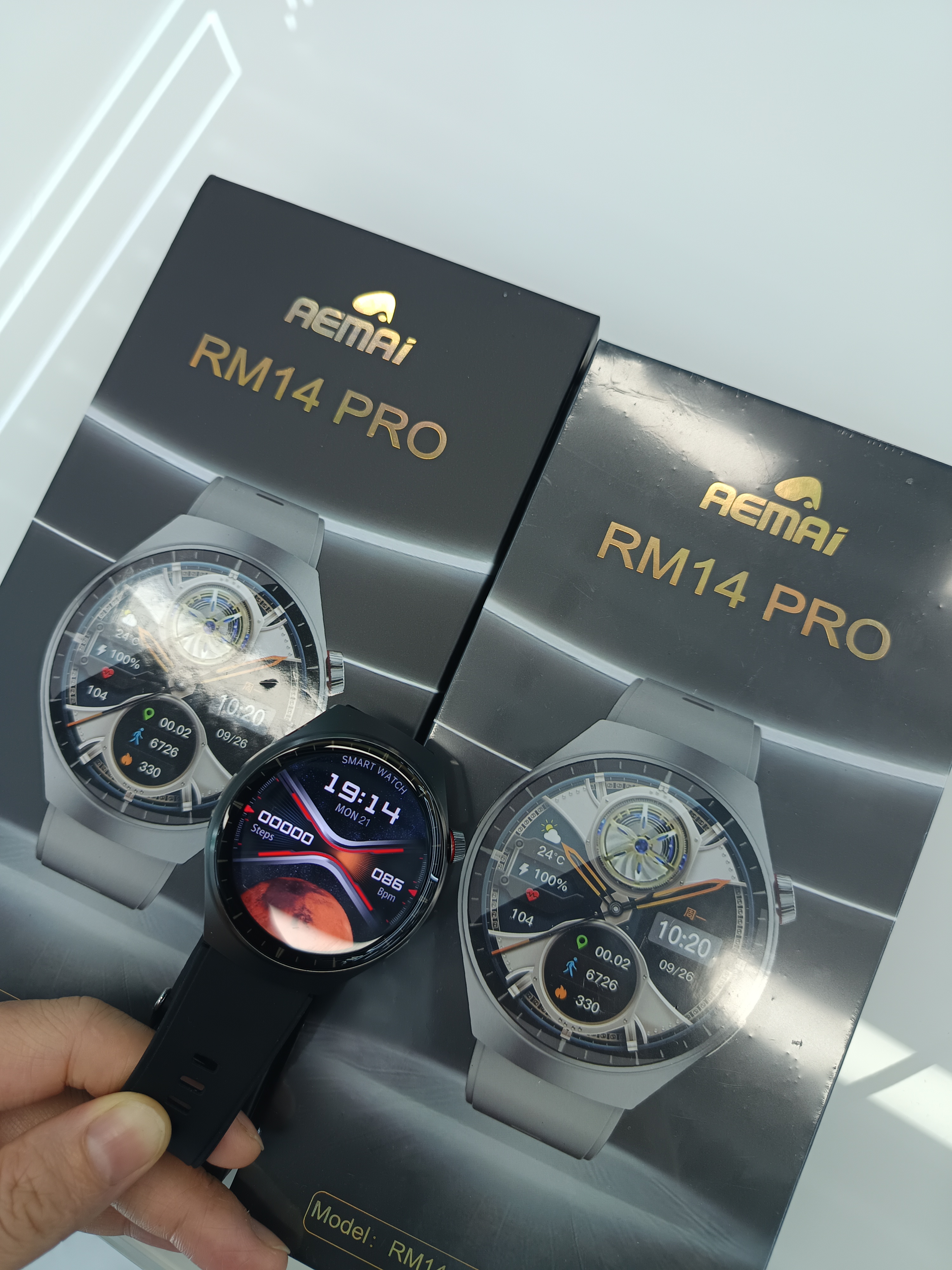 Smartwatch, outdoor sports, Bluetooth call, high-definition large screen, heart rate detection, disc sports watch, smartwatch RM14