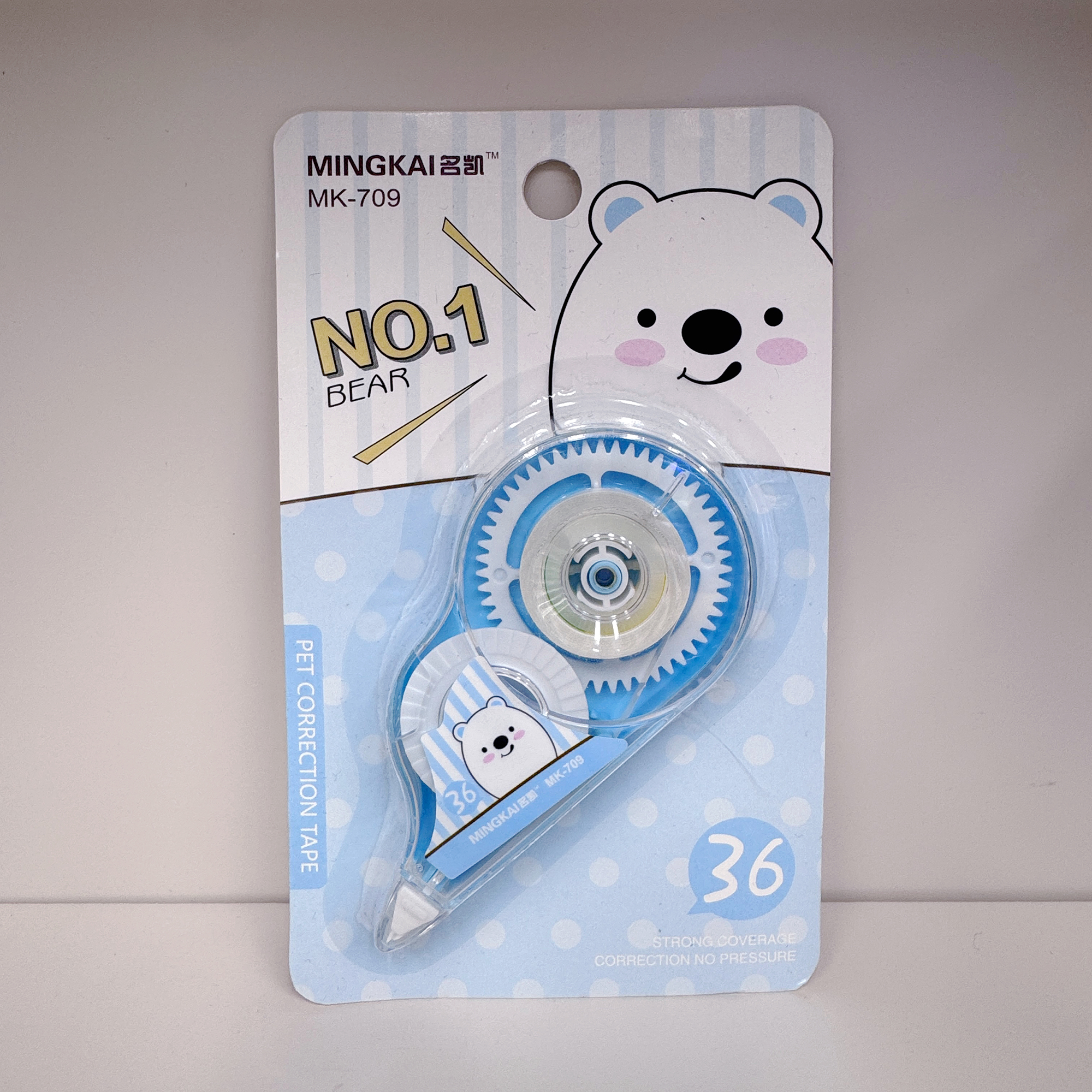 MK-709 full-meter high-quality correction tape 36 PET transparent continuous tape correction tape, student-specific correction tape factory direct sales details Picture