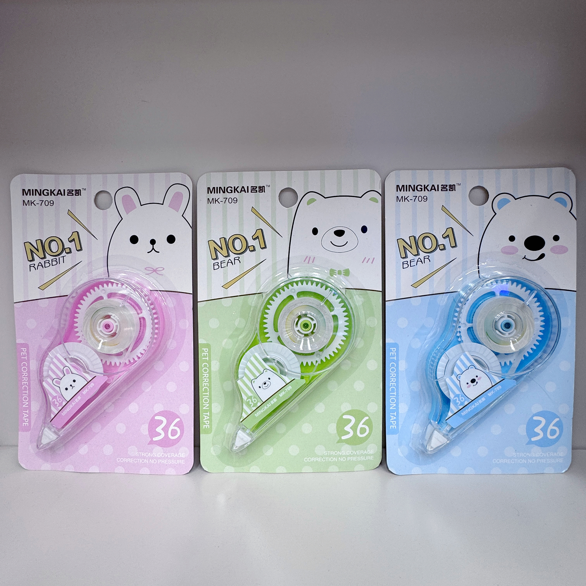 MK-709 full-meter high-quality correction tape 36 PET transparent continuous tape correction tape, student-specific correction tape factory direct sales Application Scenario