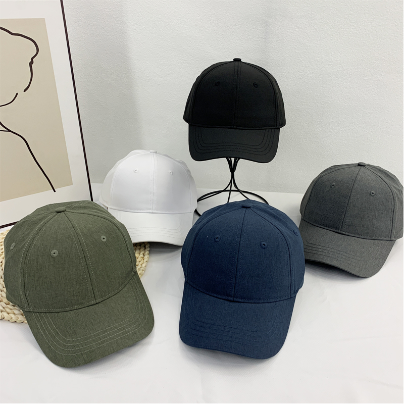 Multi-color available solid color baseball caps, unisex casual sunshade baseball caps, fashionable and versatile adult outdoor sun protection caps full figure