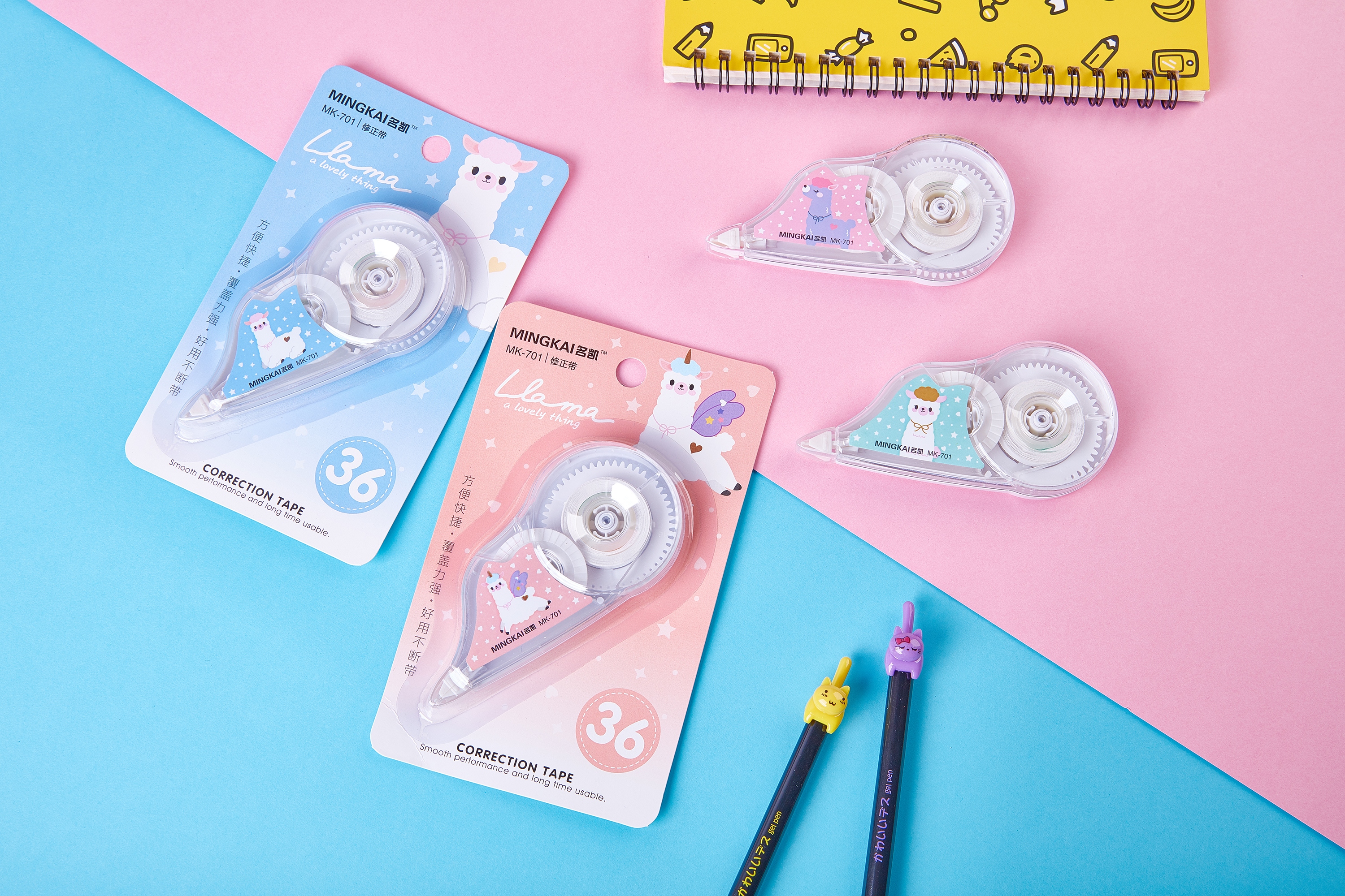 MK-701 High-quality alpaca regular correction tape 36 ultra-thin film PET transparent film, easy to use, continuous student special, factory direct sales Item Picture