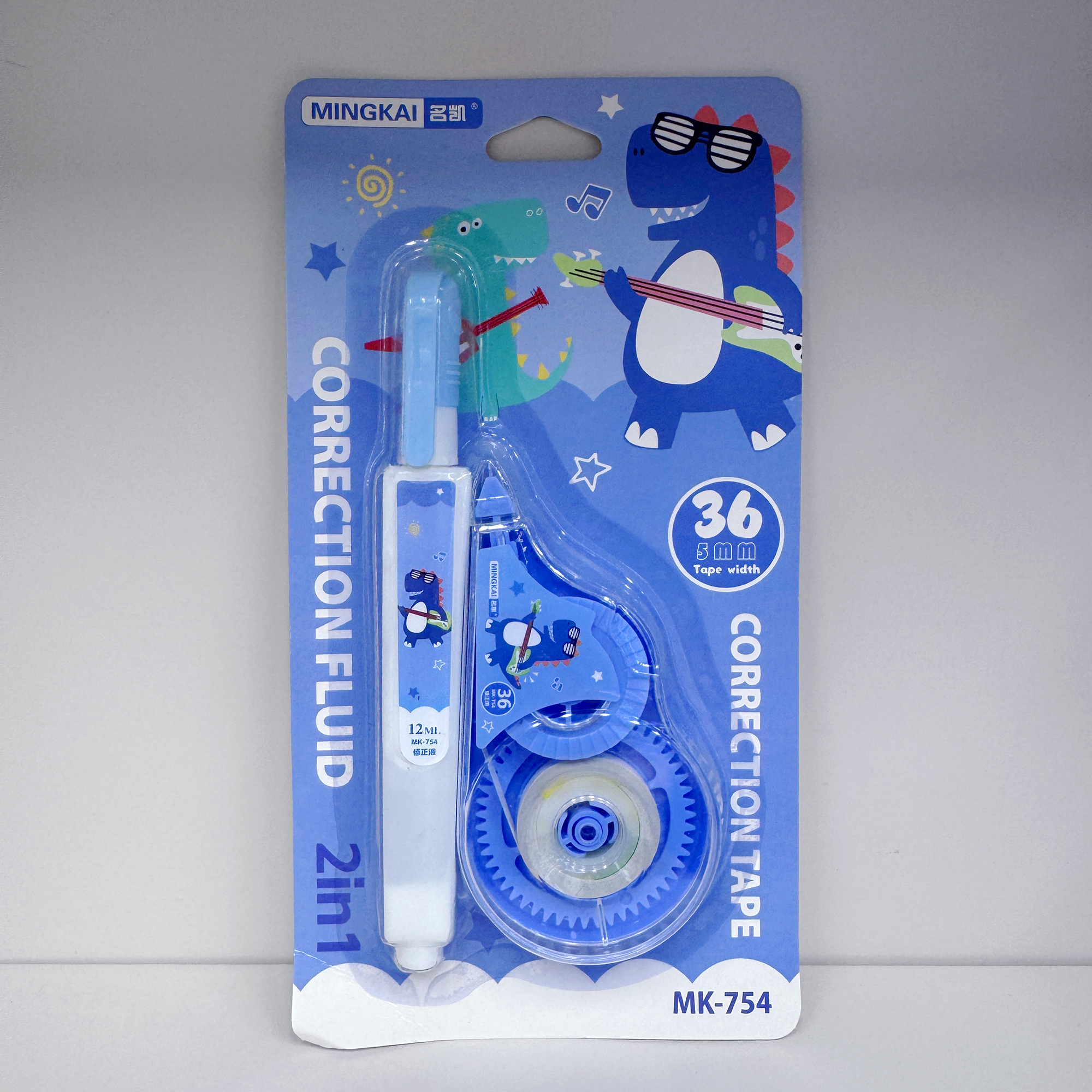 MK-754 high-quality correction tape 36+ correction fluid 12ml ultra-thin film PET, easy to use, continuous for students, factory direct sales Item Picture