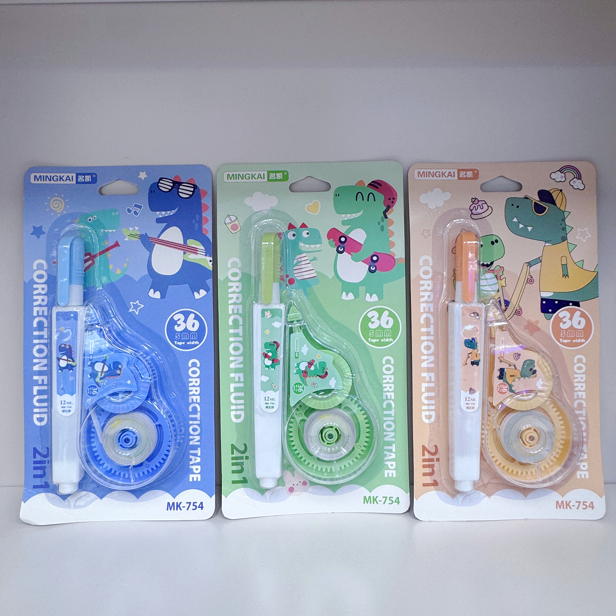 MK-754 high-quality correction tape 36+ correction fluid 12ml ultra-thin film PET, easy to use, continuous for students, factory direct sales full figure