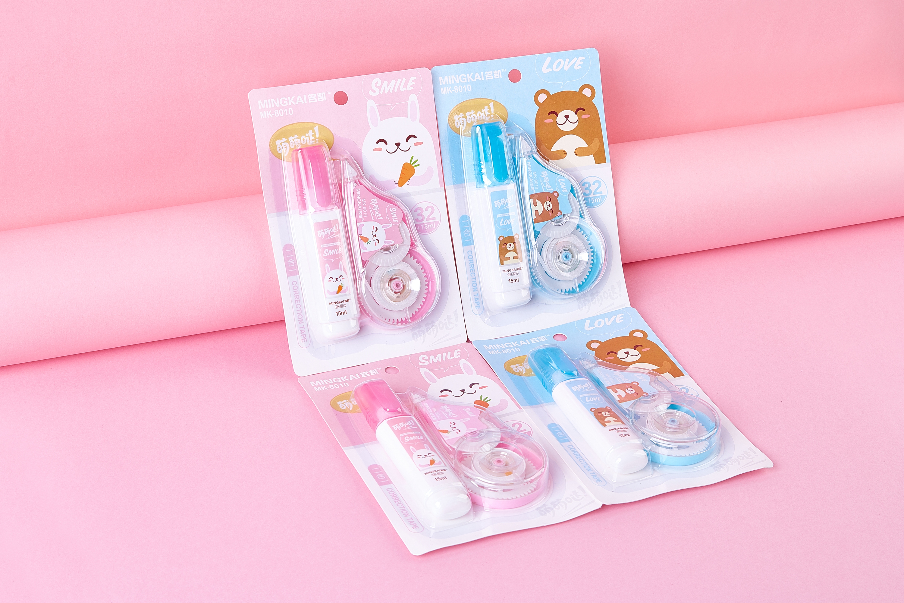 MK-8010 high-quality regular version correction tape 32+ correction fluid 15ml ultra-thin film PET transparent film, easy to use, continuous maintenance, special for students, factory direct sales details Picture