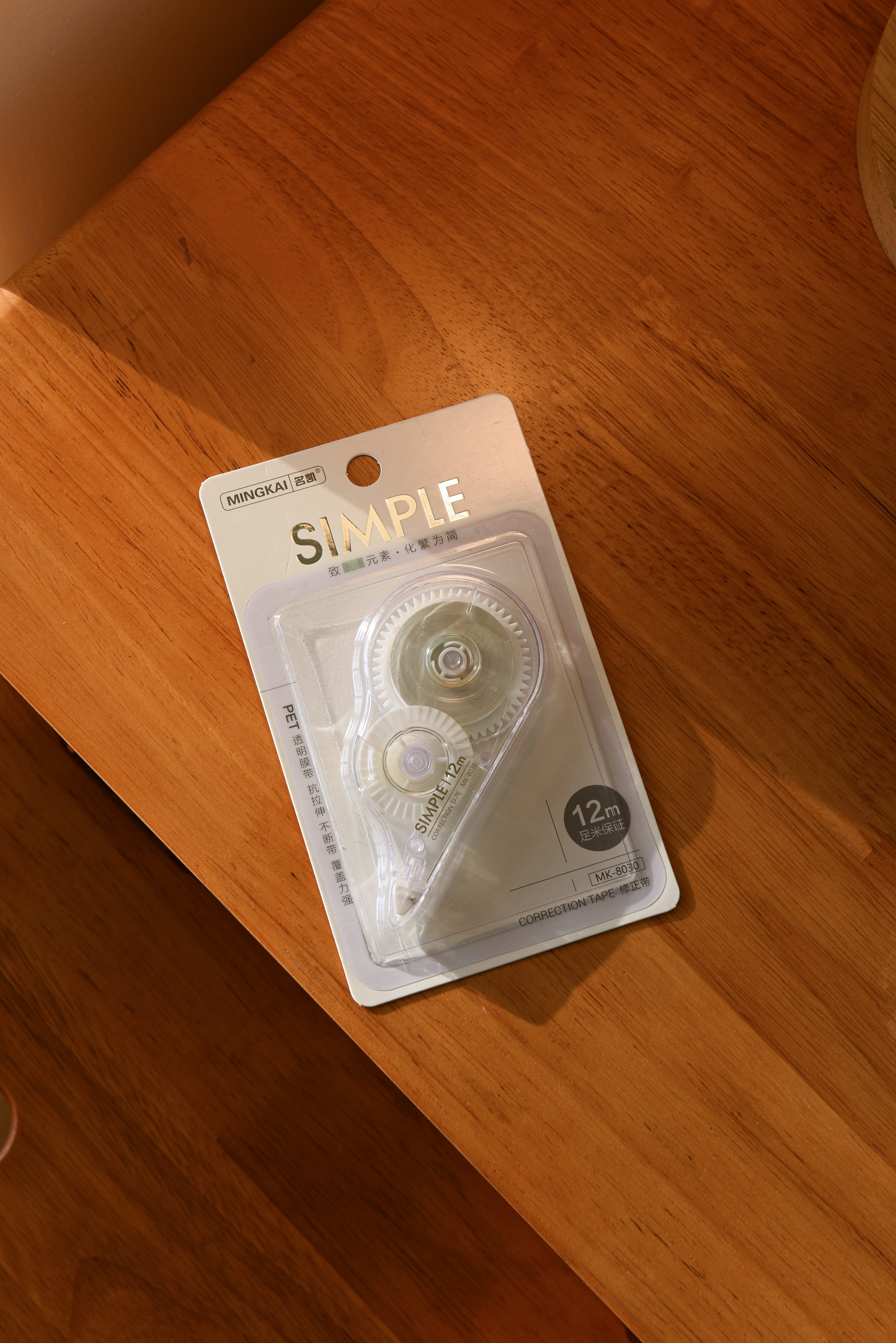 MK-8030 high-quality correction tape, 12-meter ultra-thin PET transparent film, easy to use, continuous use, special for students, factory direct sales full figure