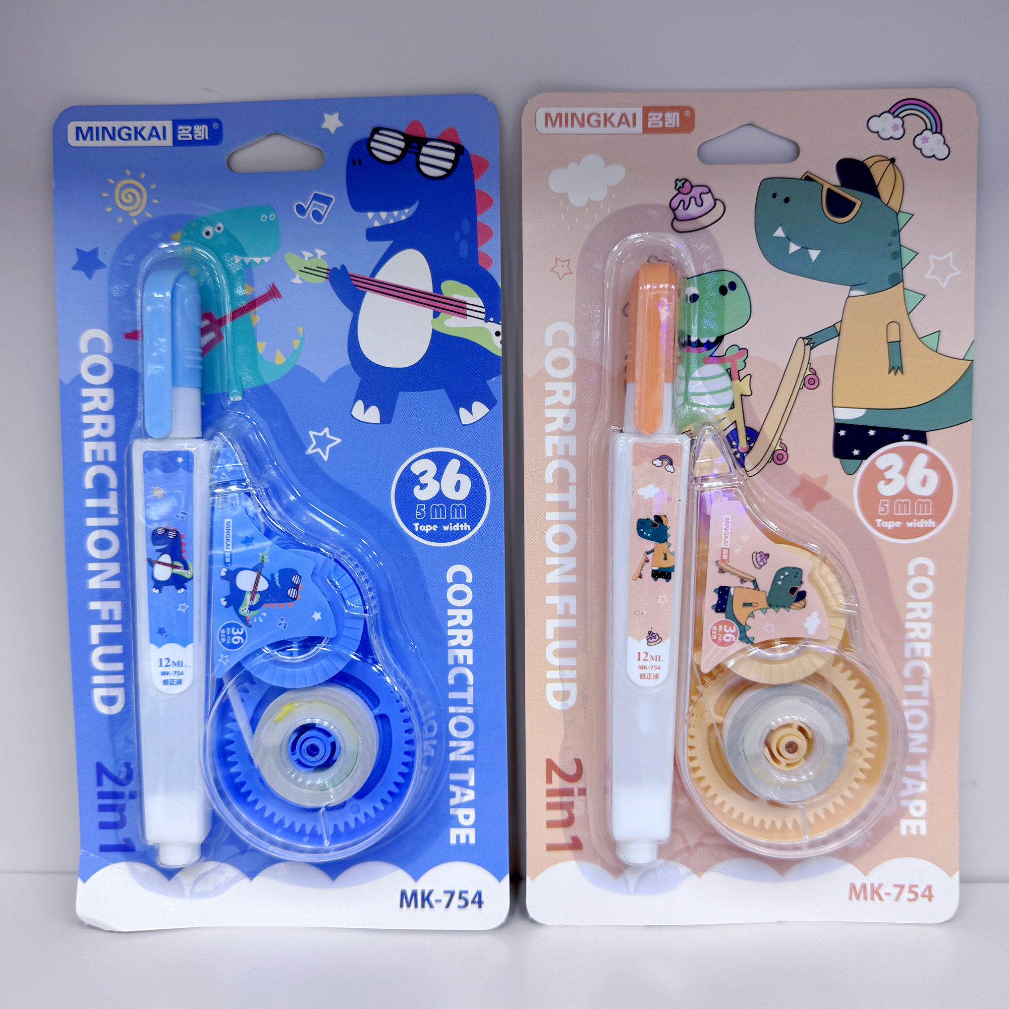 MK-754 high-quality correction tape 36+ correction fluid 12ml ultra-thin film PET, easy to use, continuous for students, factory direct sales Application Scenario