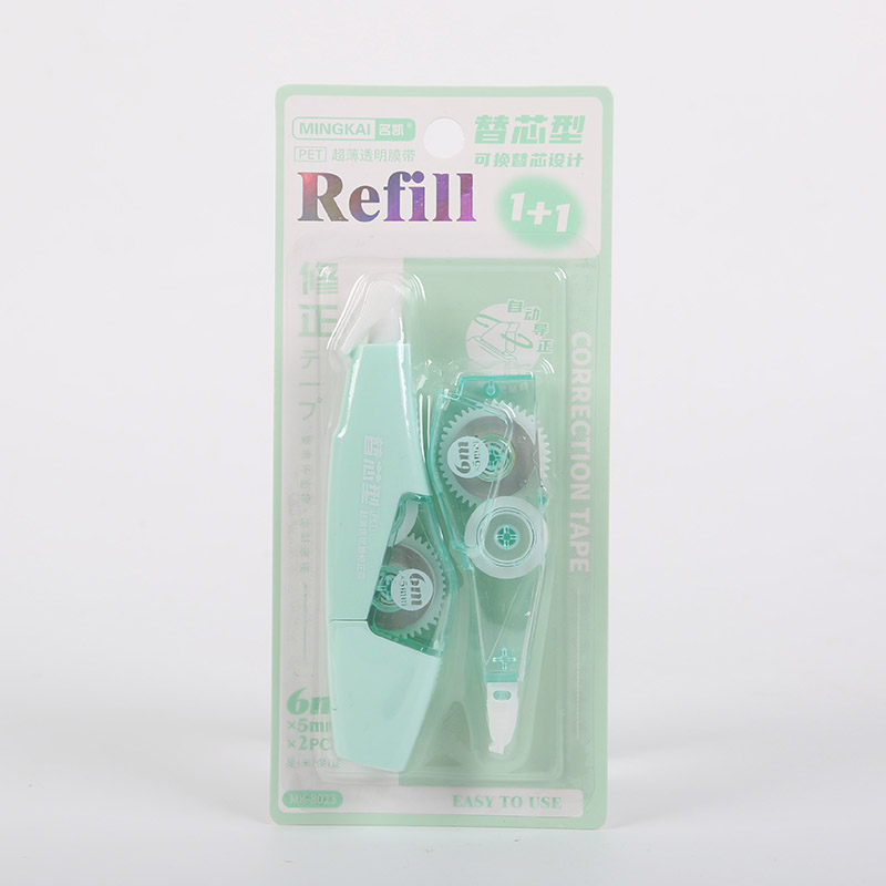 MK-8023 high-quality replacement core correction tape, 6-meter ultra-thin film PET transparent film, easy to use, continuous student special, factory direct sales Specification drawing