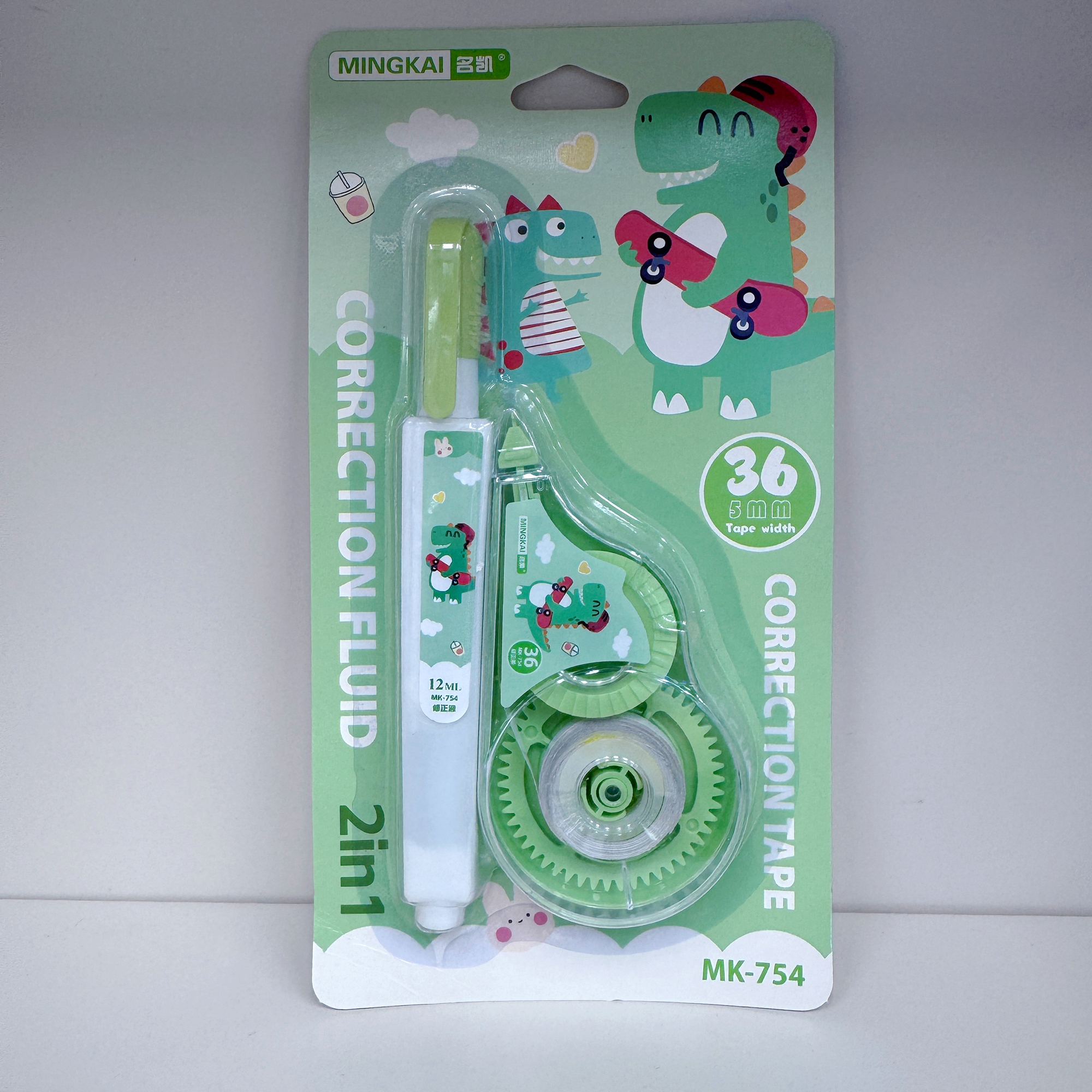 MK-754 high-quality correction tape 36+ correction fluid 12ml ultra-thin film PET, easy to use, continuous for students, factory direct sales details Picture
