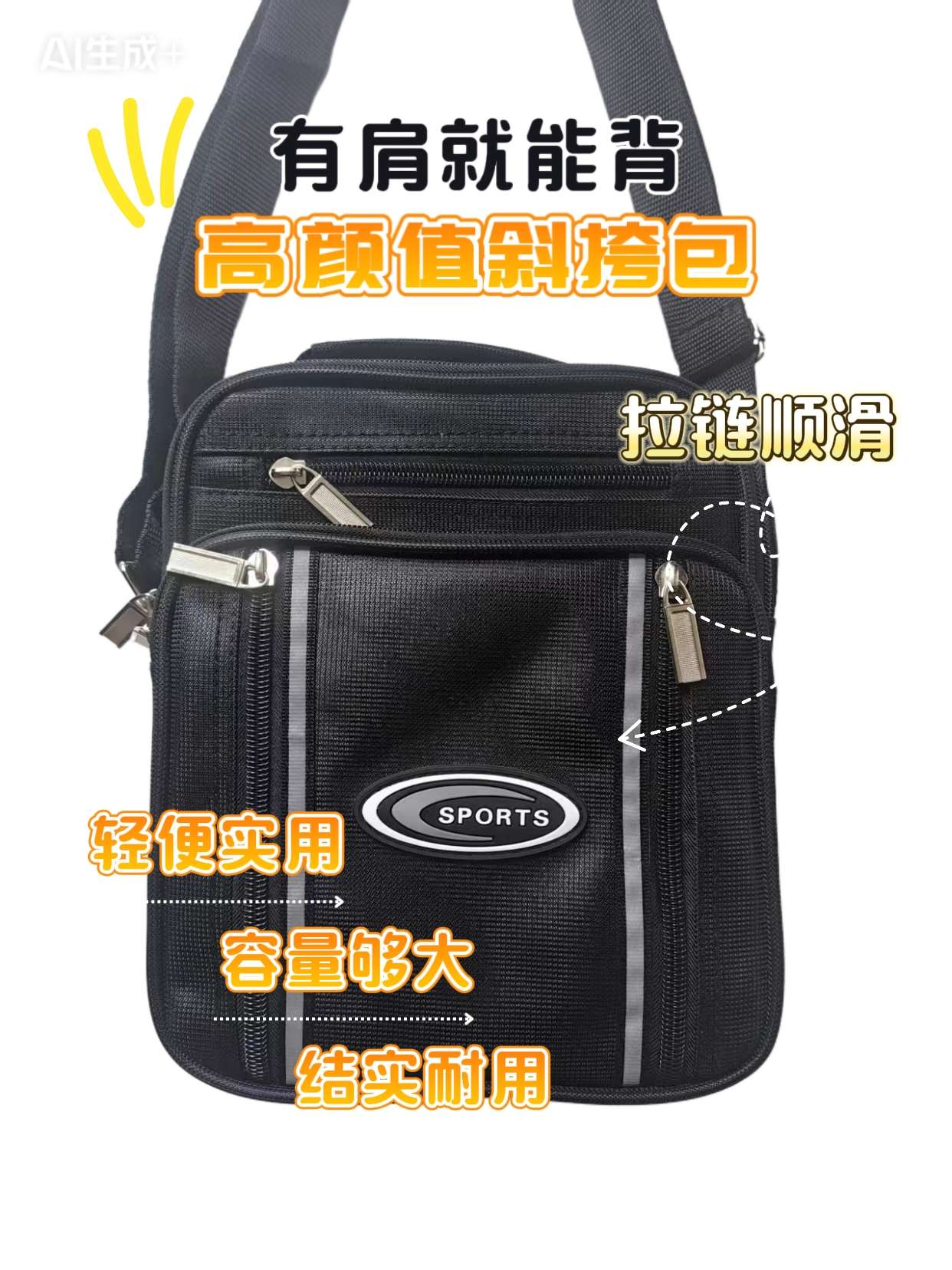 2025 Manufacturer's crossbody bags, single-shoulder bags, business bags, casual fashion, travel, work, daily outings, large-capacity multi-pocket wholesale detail image 17