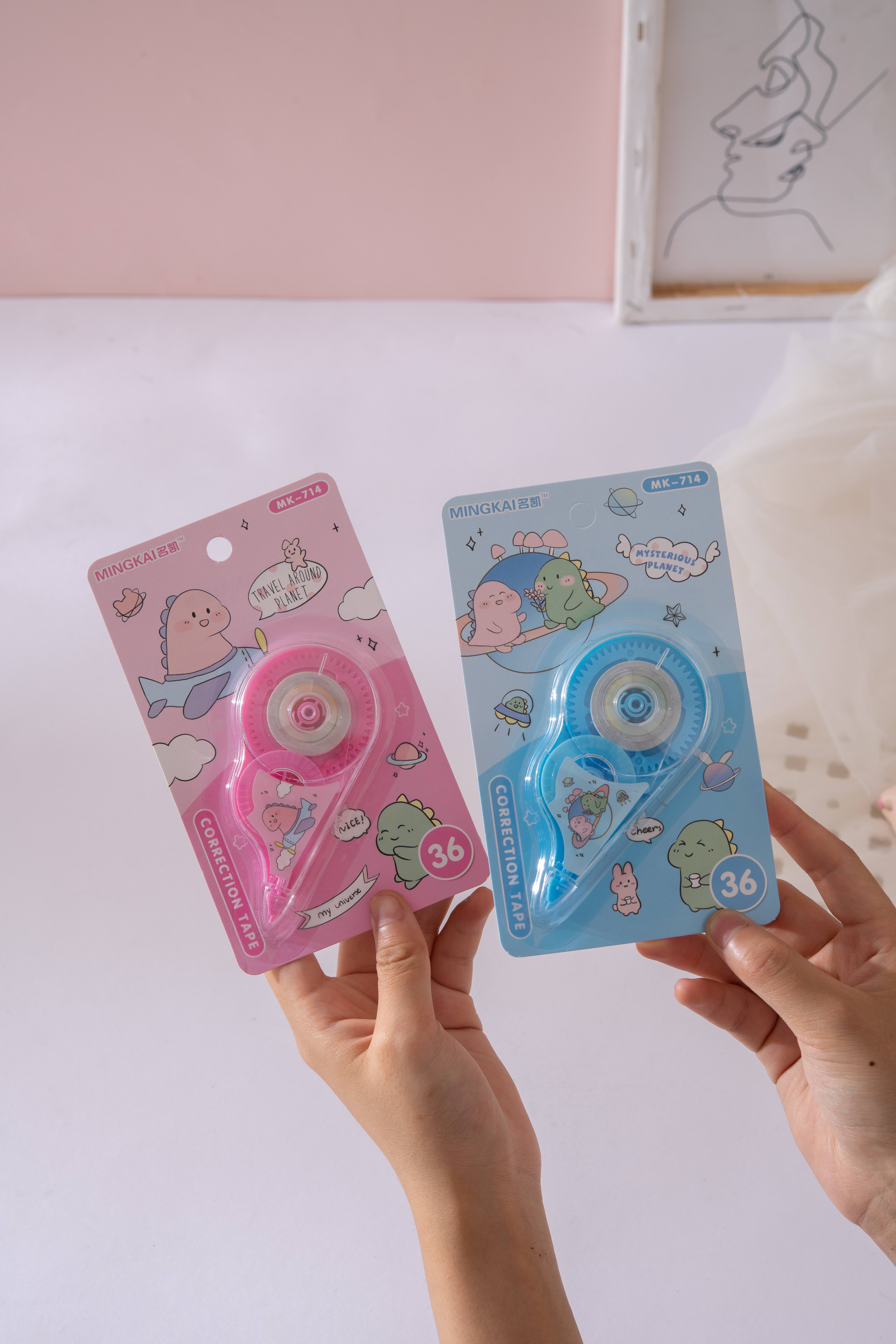 MK-714 high-quality regular correction tape, 36 ultra-thin PET transparent film, easy to use, continuous use, special for students, factory direct sales Application Scenario