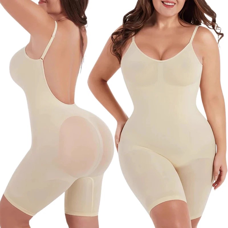 Comfort Seamless Bodysuit Printed  Tummy Control Shapewear details Picture