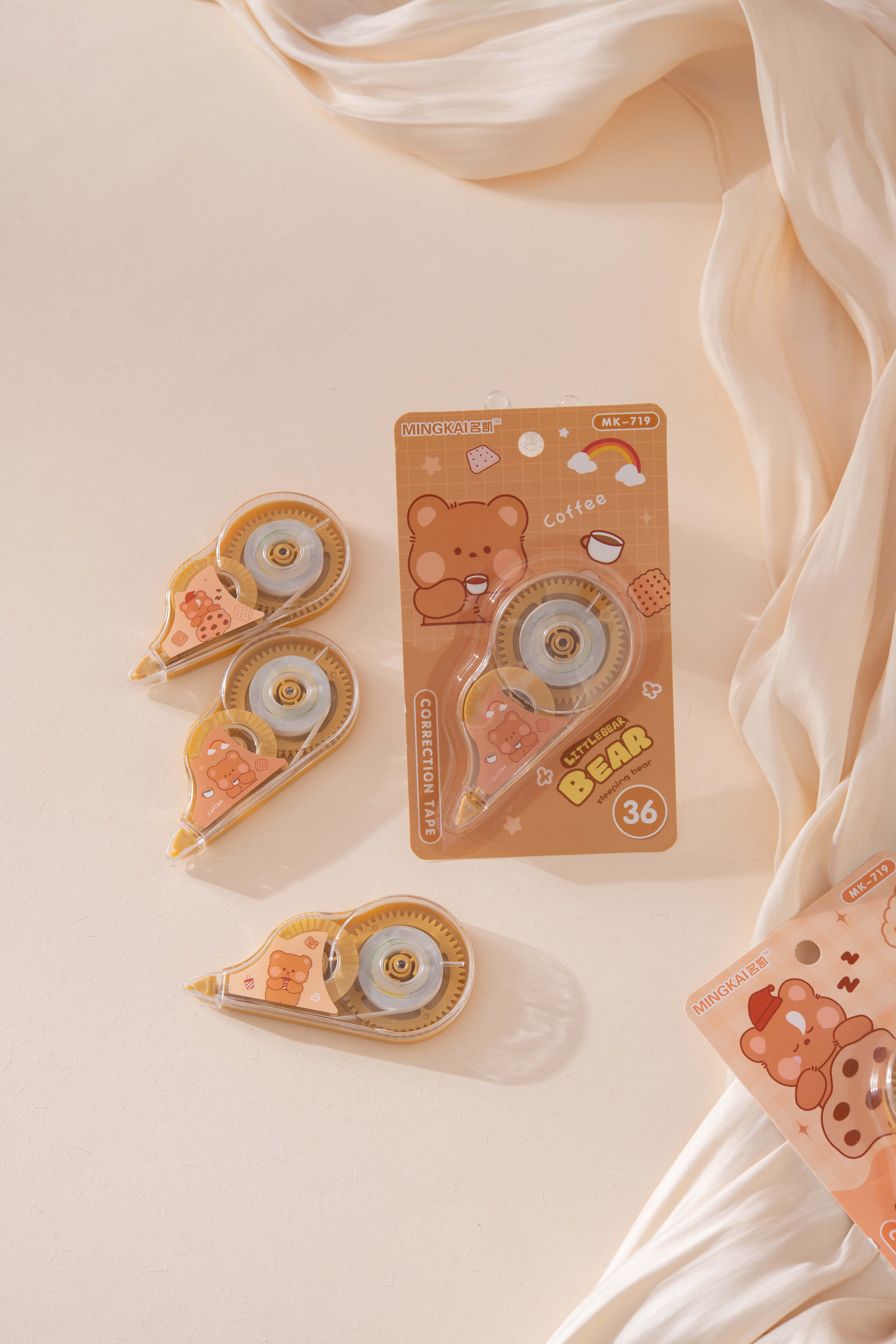 MK-719 high-quality regular correction tape, 36 ultra-thin PET transparent film, easy to use, continuous use, special for students, factory direct sales Specification drawing