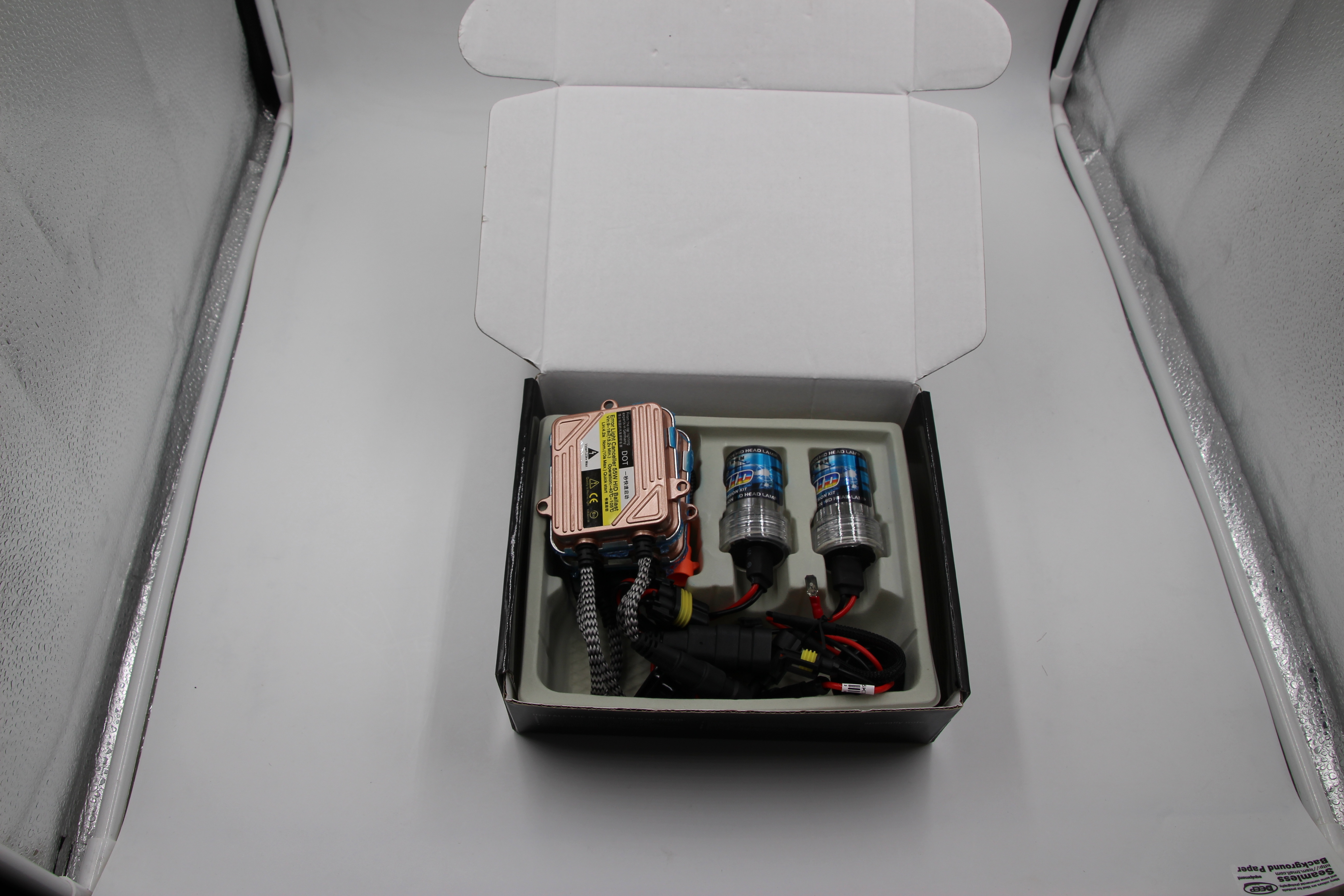 Automotive HID headlamp xenon lamp set, high-power 55W code lamp H1 H3 H4 H7 H11 details Picture