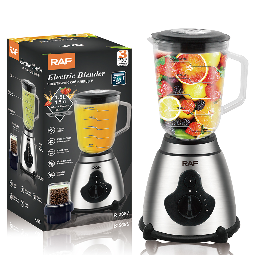 RAF European standard cross-border function household 2-in-1 juicer, grinder and mixer, baby food processor, multi-functional flour grinder Item Picture