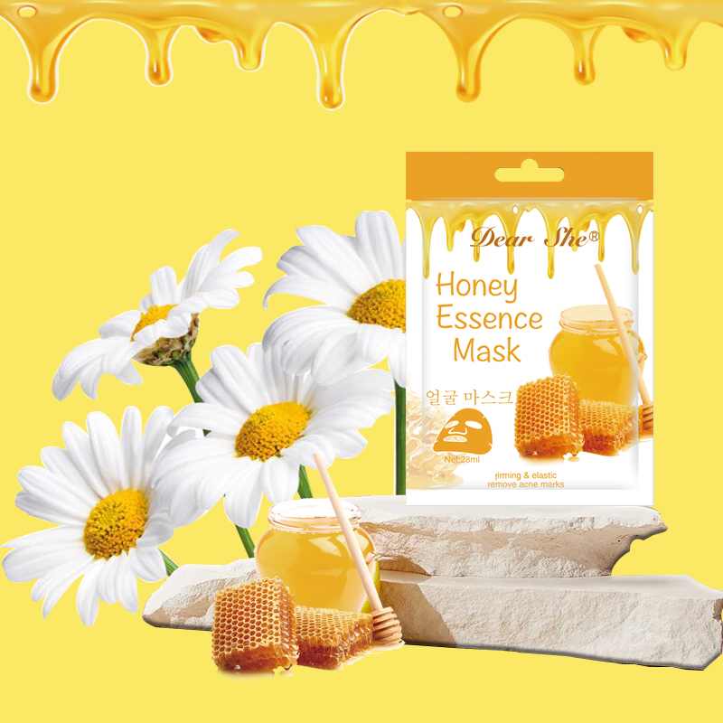 Factory wholesale price cross-border bestseller 28ml Dear she Honey Essence Collagen Mask Moisturizing and Hydrating Skin Care products for Facial Skin Item Picture