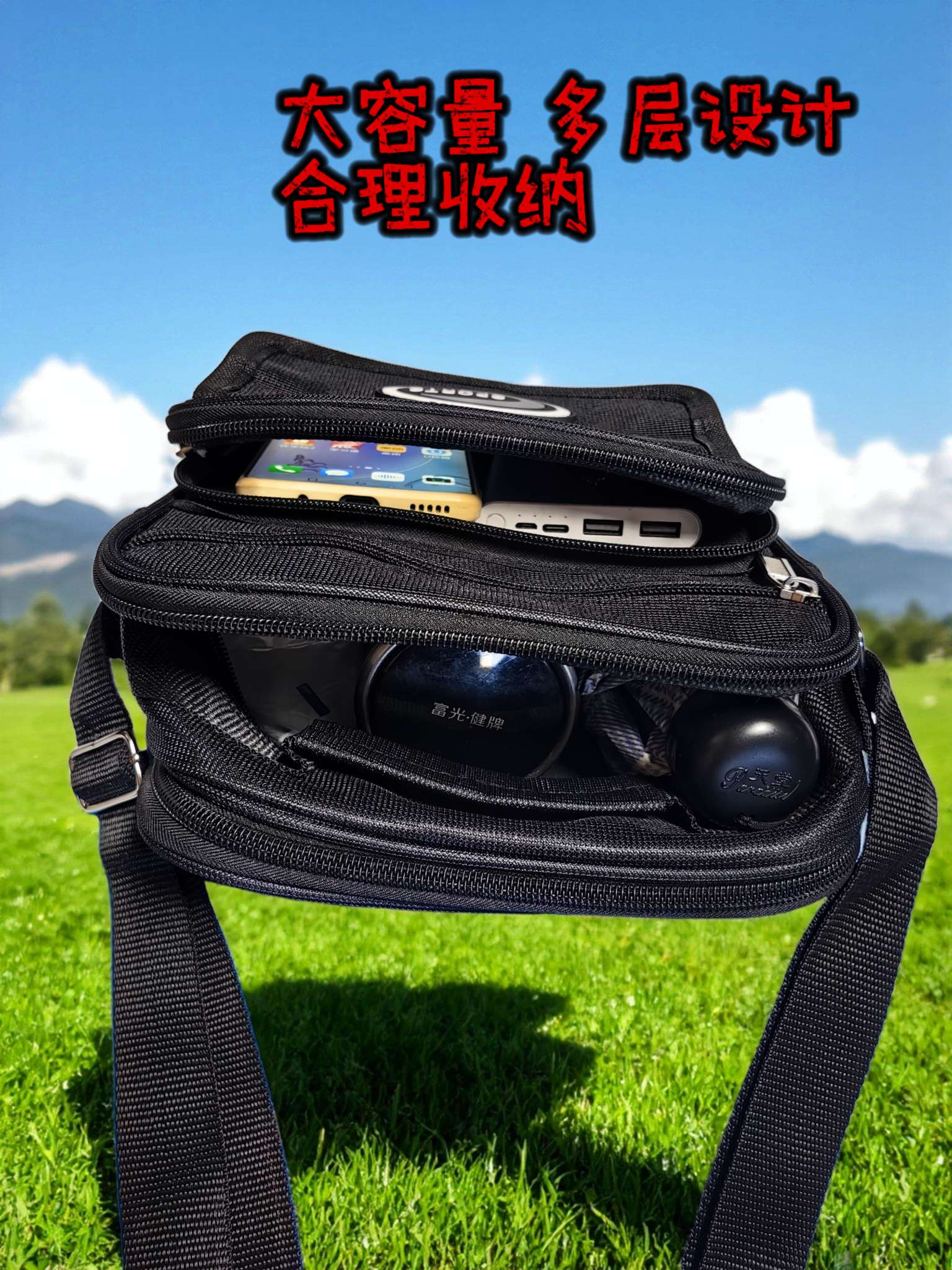 2025 Manufacturer's crossbody bags, single-shoulder bags, business bags, casual fashion, travel, work, daily outings, large-capacity multi-pocket wholesale detail image 12