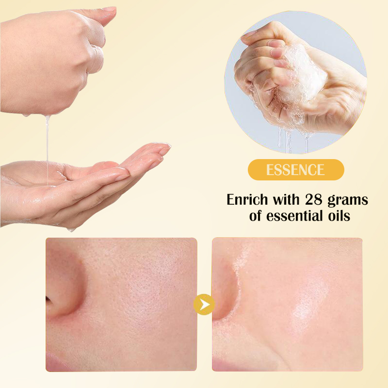 Factory wholesale price cross-border bestseller 28ml Dear she Honey Essence Collagen Mask Moisturizing and Hydrating Skin Care products for Facial Skin Specification drawing