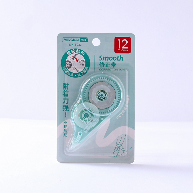 MK-8033 high-quality correction tape, 12-meter ultra-thin PET transparent film, easy to use, continuous use for students, factory direct sales Specification drawing