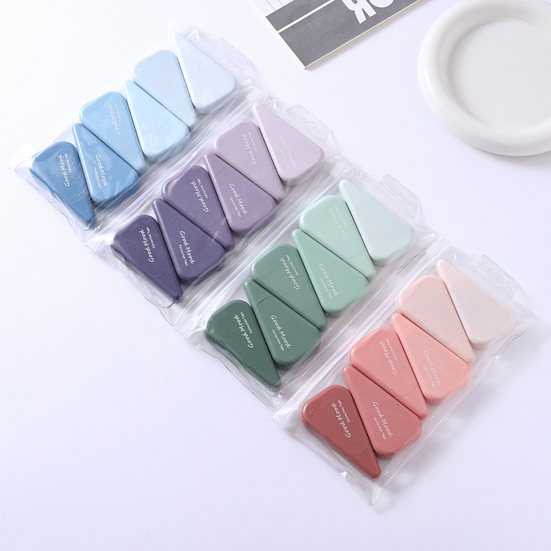 MK-8107 Morandi 6-card high-quality correction tape, 36-meter ultra-thin film PET transparent film, easy to use, continuous use for students, factory direct sales full figure