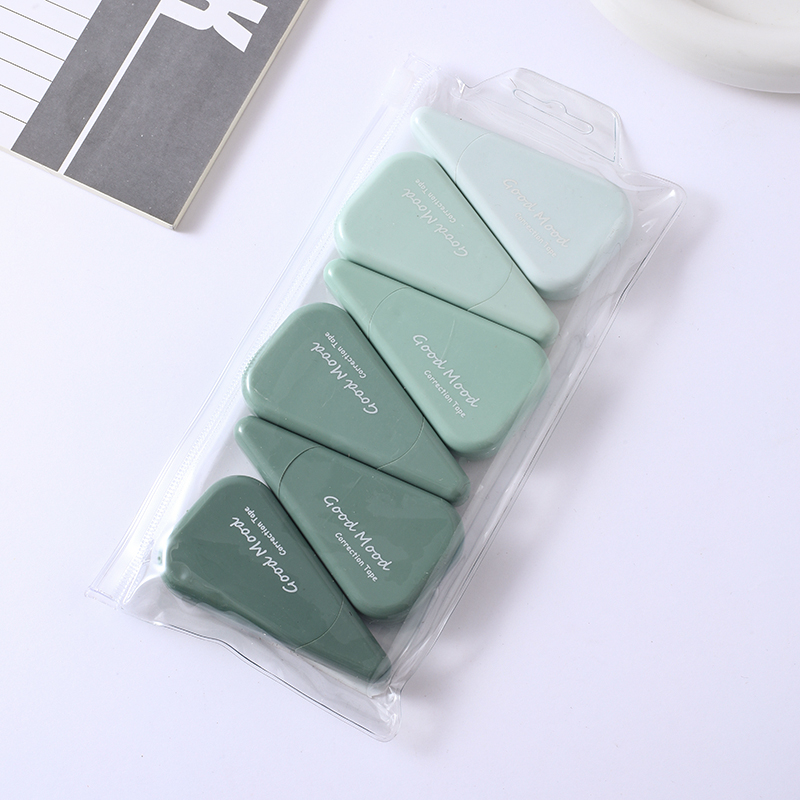 MK-8107 Morandi 6-card high-quality correction tape, 36-meter ultra-thin film PET transparent film, easy to use, continuous use for students, factory direct sales Application Scenario