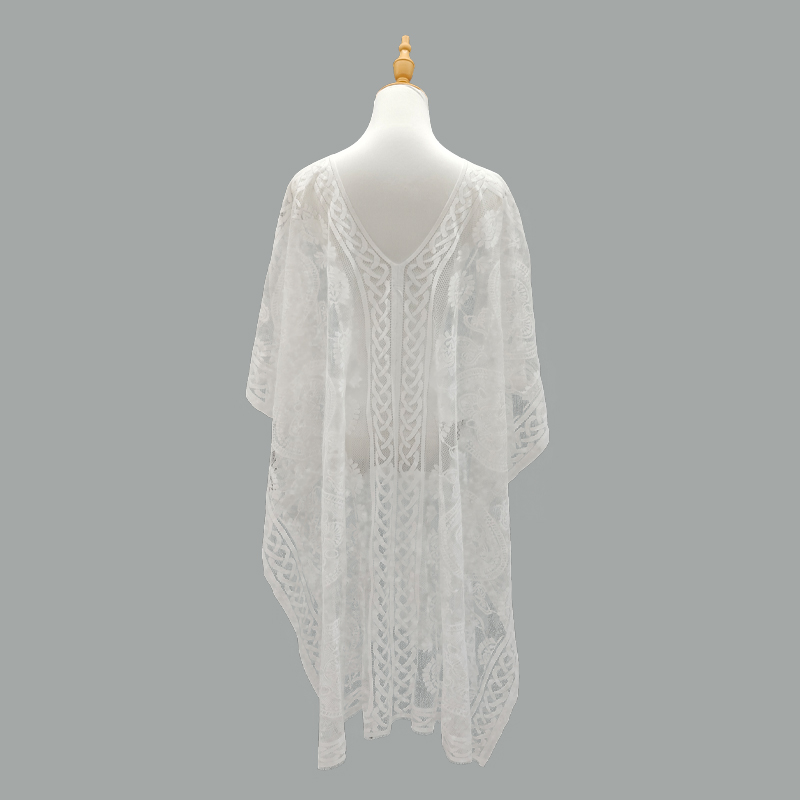 Cross-border Bohemian lace cardigan, beach cardigan fabric, bikini, beachwear, tassel pullover, shawl, export sun-protective clothing, fabric materials, Amazon cross-border direct supply, TK overseas bestsellers Application Scenario