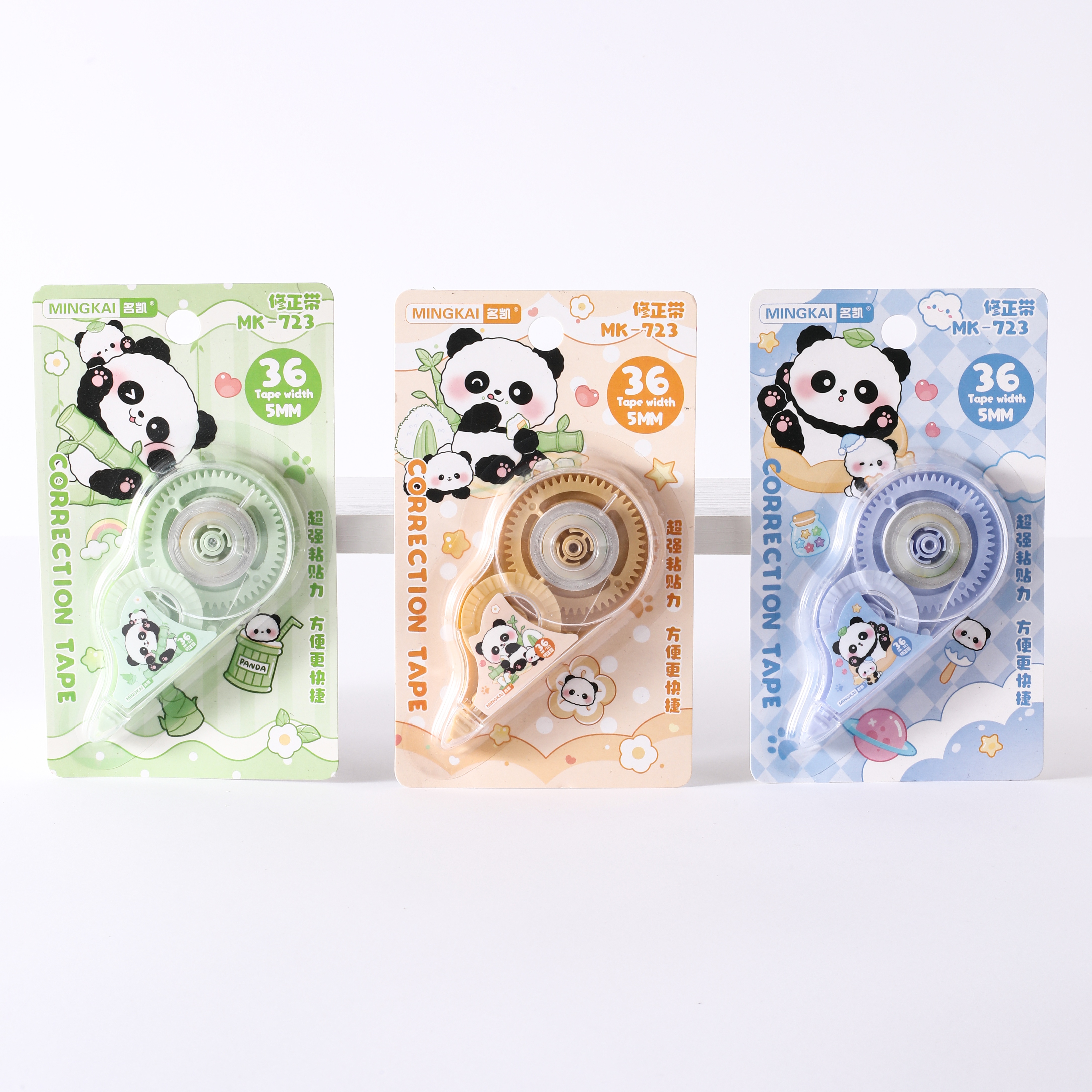MK-723 high-quality regular correction tape, 36 ultra-thin PET transparent film, easy to use, continuous use, special for students, factory direct sales full figure