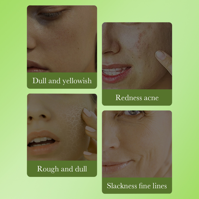 The 28ml Darry love Green Tea Collagen Water-Oil Balance Deep Cleansing, hydrating and moisturizing facial mask, a best-selling product in South America, is designed to care for smooth and tender facial skin Specification drawing