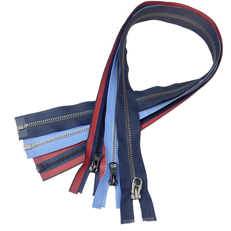 明亮拉链开尾彩色服装辅料双开羽绒服工作服粗齿拉链批发