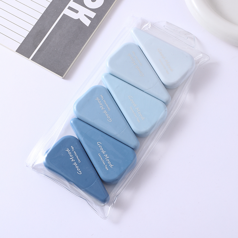 MK-8107 Morandi 6-card high-quality correction tape, 36-meter ultra-thin film PET transparent film, easy to use, continuous use for students, factory direct sales details Picture