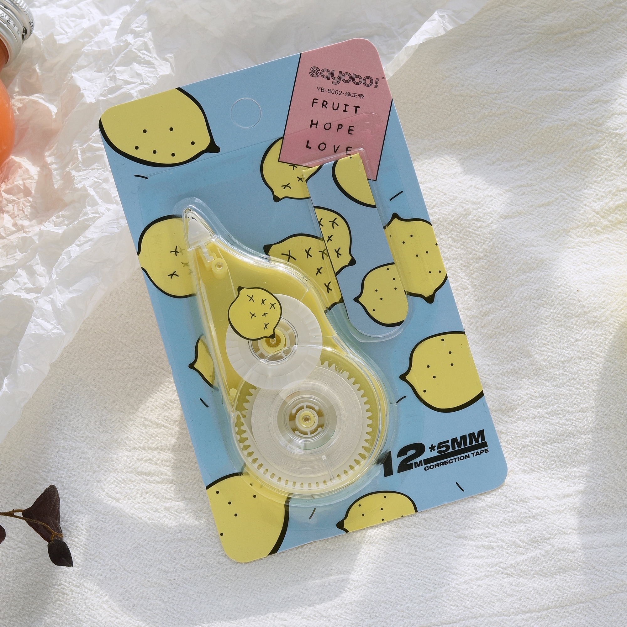 YB-8002 high-quality regular model correction tape, 12-meter ultra-thin film PET transparent film, easy to use, continuous use for students, factory direct sales details Picture