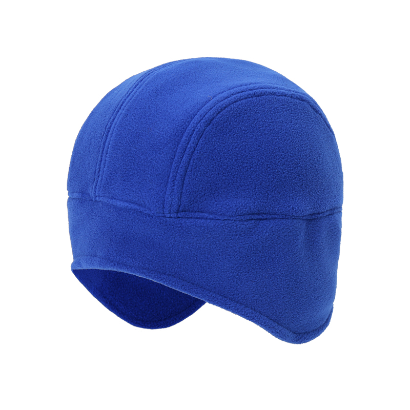 Winter warm polar fleece ear protectors, outdoor cycling windproof and cold-proof fleece caps full figure