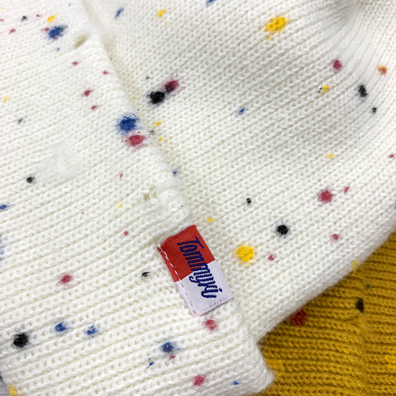 Colorful ink-wash knitted hats for women, autumn and winter Korean style Instagram trendy, versatile, warm and ear-protecting cold hats for men, street woolen hats Item Picture