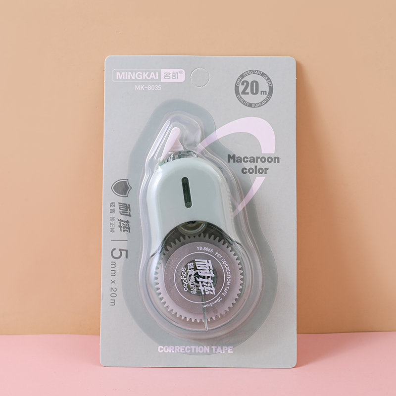 MK-8035 high-quality anti-drop correction tape, 20-meter ultra-thin PET transparent film, easy to use, continuous use, special for students, factory direct sales Specification drawing