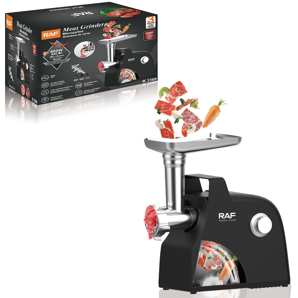 RAF European standard household multi-functional electric countertop meat mincing, sausage and meat grinding machine, food processing machinery Item Picture