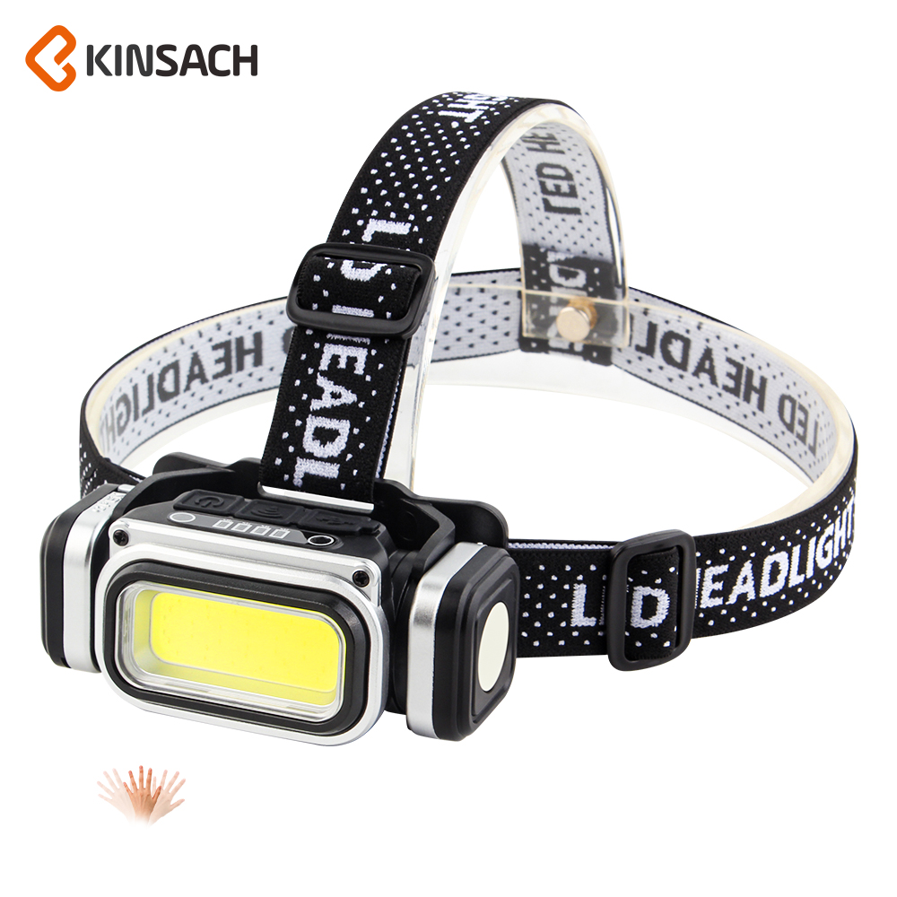 KINSACH Star Source TYPE-C Rechargeable Plastic COB Sensor Headlamp