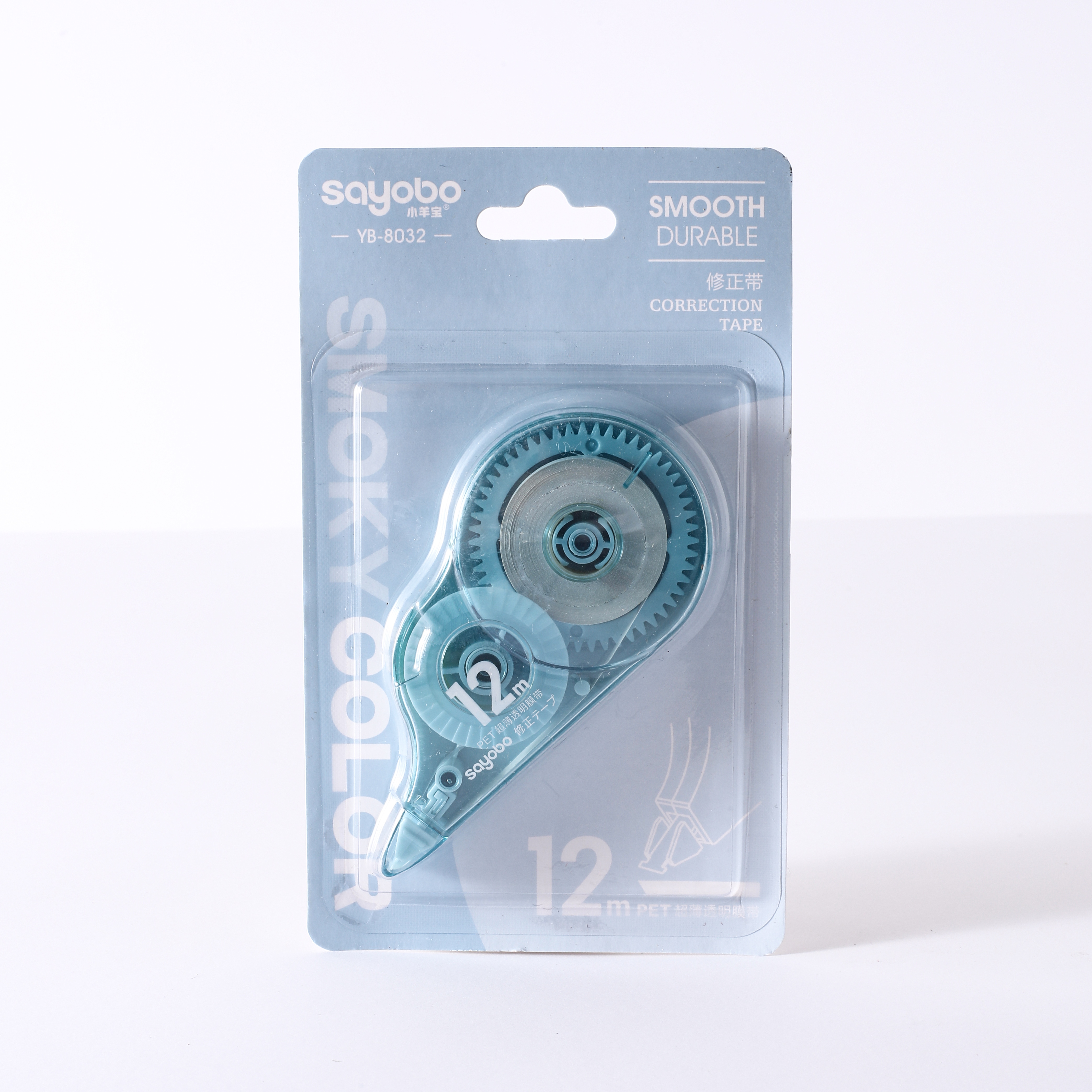 YB-8032 high-quality regular model correction tape, 12-meter ultra-thin film PET transparent film, easy to use, continuous use for students, factory direct sales details Picture