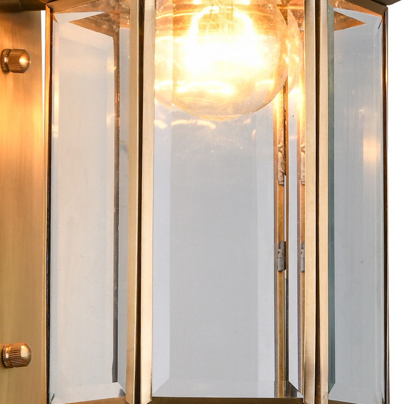 European-style all-copper lamps, wall lamps, corridor lamps, balcony corridor lamps, outdoor lamps, garden lamps, outdoor waterproof garden wall lamps Specification drawing
