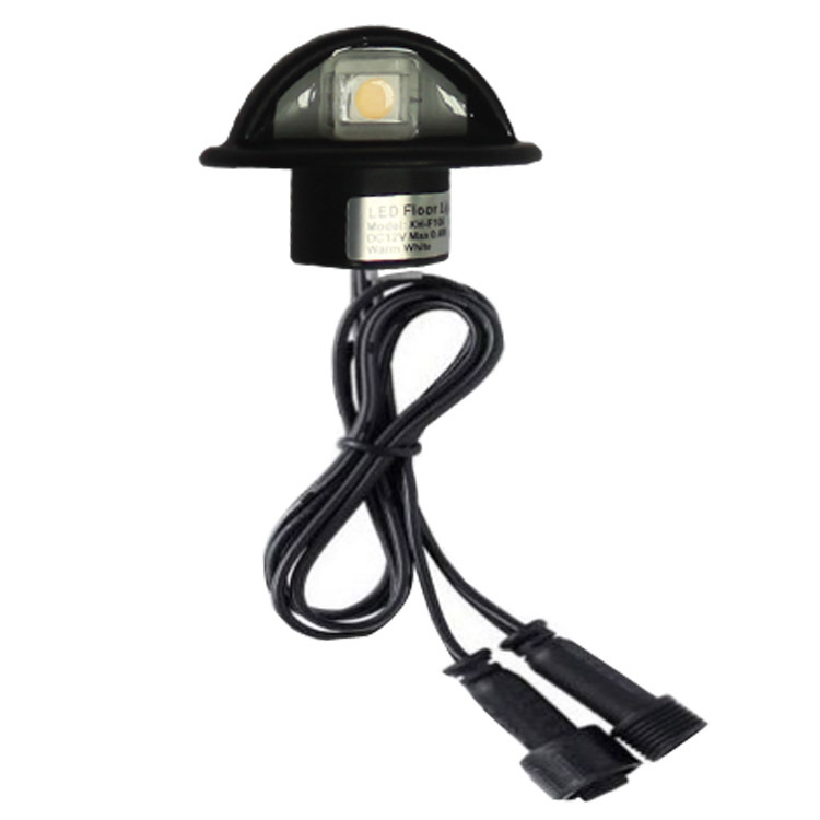 Us-grade black half-moon led deck lights, garden walkway corridor buried lights, starlight lights, courtyard lights, cross-border direct supply Item Picture