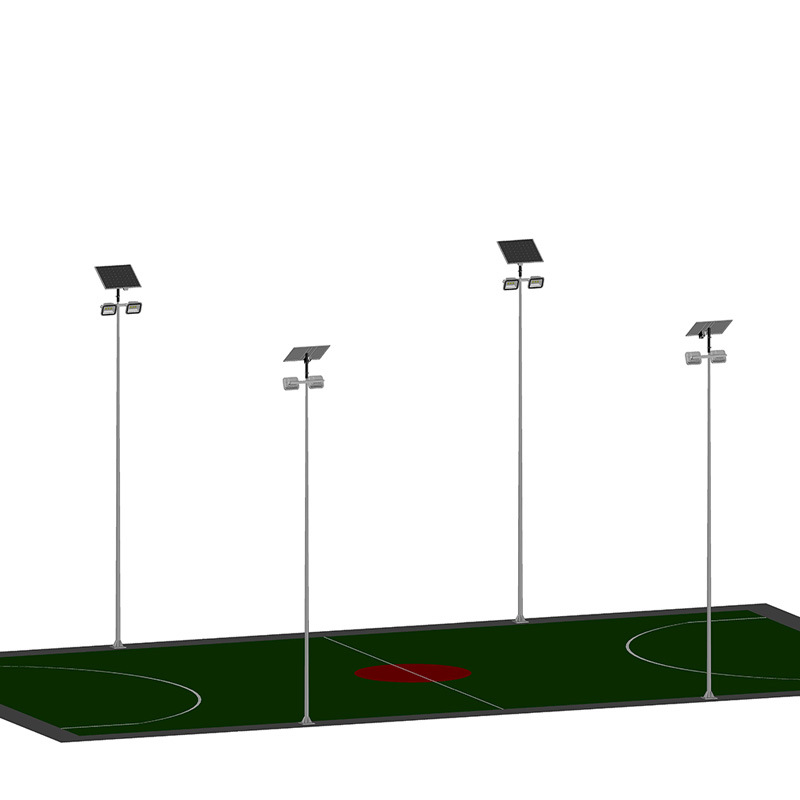 Direct sales manufacturer of solar medium pole lamps: 8-meter 10m150W double-head basketball court lighting high pole lamps Application Scenario