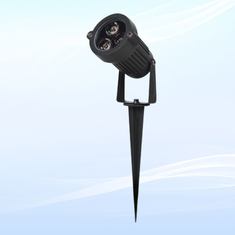 Spotlight shooting fill light, outdoor lawn light, green park garden insert light, tree projection light, aluminum insert light Specification drawing