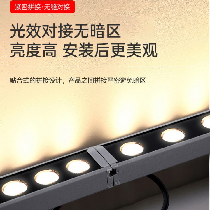 24wled wall-washing light, outdoor simple and indoor seven-color lighting lamp, light strip, outdoor signboard, square classroom lighting Application Scenario