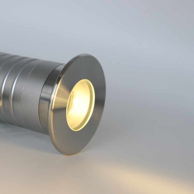 The stainless steel sunken honeycomb ground lamp from Yuantou Factory features deep anti-glare, 0-10V dimming, and is waterproof with IP67 certification Specification drawing