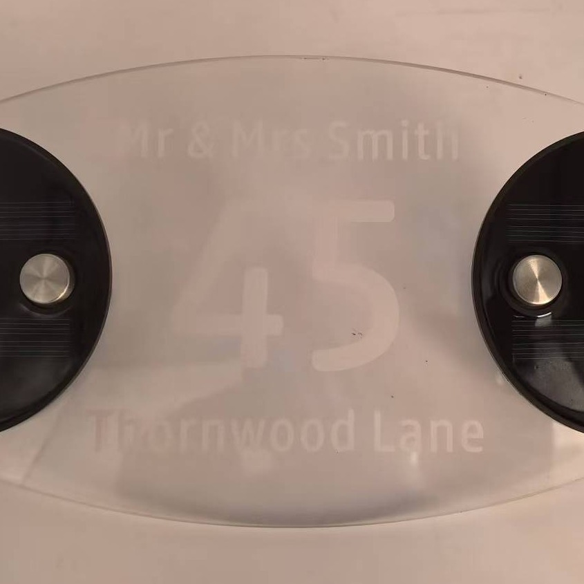 Solar-powered doorplate lights, wall lights, signboard lights and signs details Picture