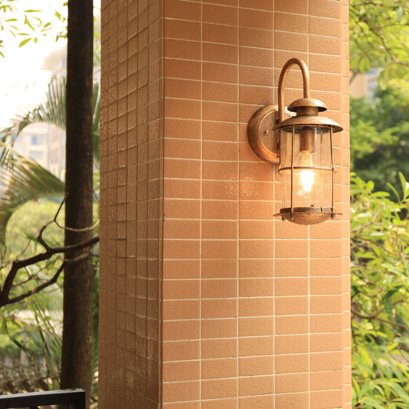 Outdoor wall lamps, outdoor waterproof courtyard gate lamps, garden fence lamps, villa terrace LED creative balcony wall lamps Application Scenario