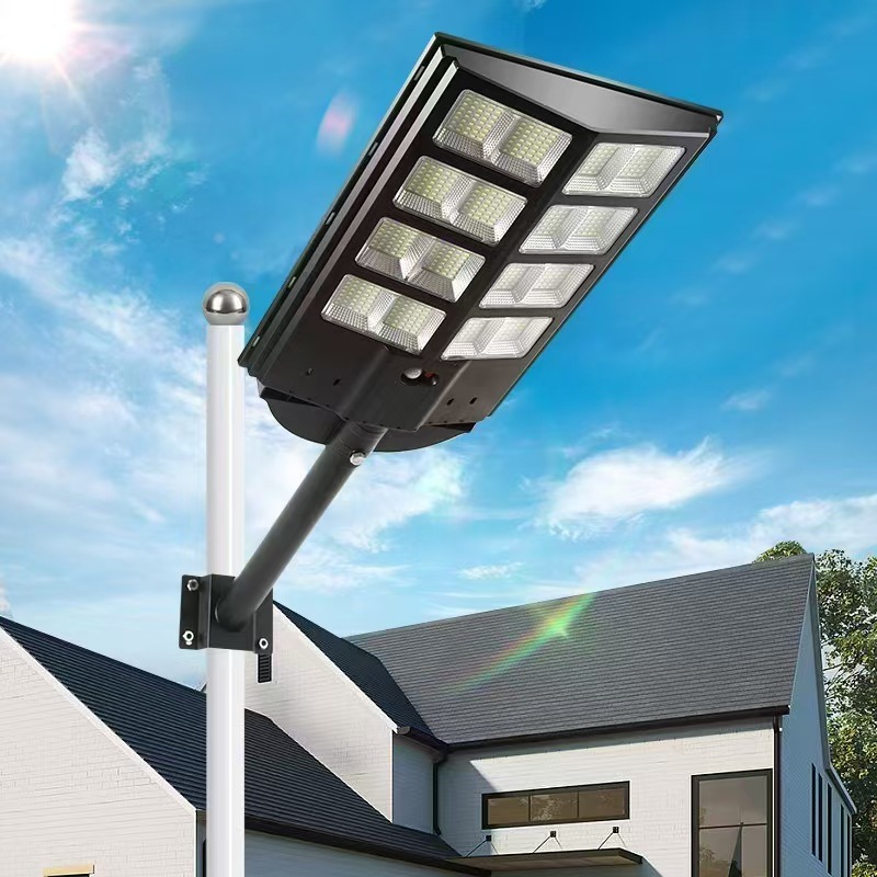 Factory solar street lamps, household integrated outdoor lighting led lamps, high-brightness remote control sensor garden lamps, multi-functional details Picture