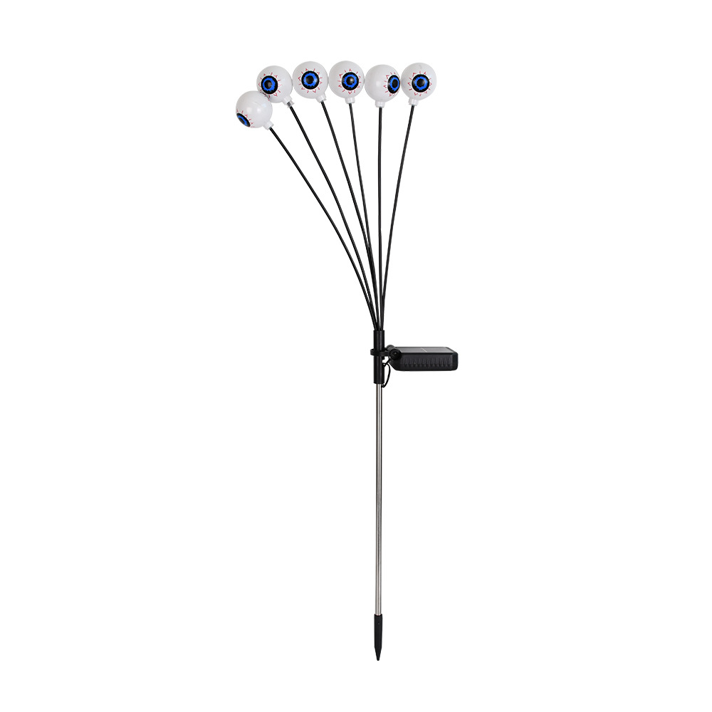 Cross-border solar Halloween Ghost eye lights, outdoor courtyard festival atmosphere party decorative lights, firefly eye lights Item Picture